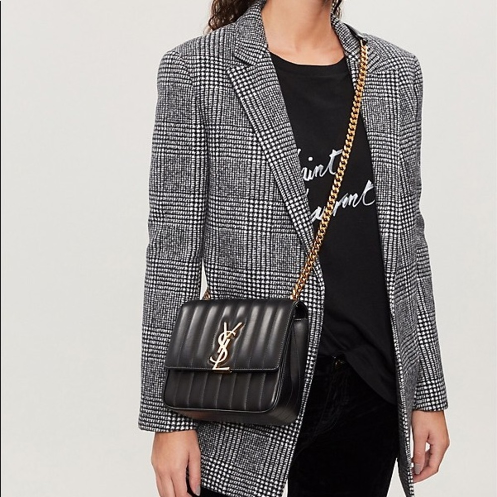 Sold. Saint Laurent Vicky Medium YSL Monogram - Picture 6 of 8
